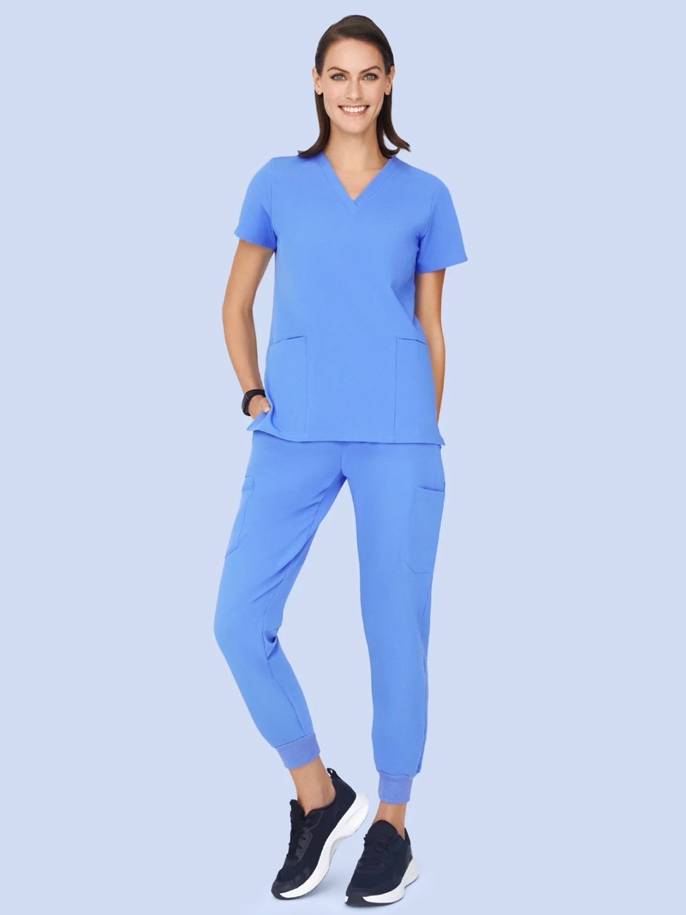 NWOT Mandala Ceil Blue Scrub Set